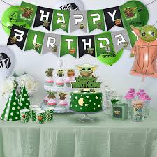 Get it as soon as fri, apr 2. Buy 141 Pcs Baby Yoda Party Decorations Set Star Theme Birthday Supplies For Kids Child Baby Balloon Bouquet Decorations Online In Taiwan B08tm15s4j