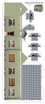 Home / modellhäuser h0 aus karton : Ausschneidebogen Haus Haus Aus Pappe Modellbau Haus Hausvorlage
