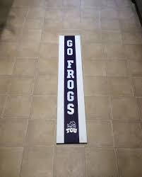 Spirit Signs College School Leaning 48 X 9 Tcu Go Frogs Spirit Signs Porch Signs Vinyl Lettering
