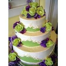 Pin By Maxine Gray On Purple And Green Wedding Cakes Green Wedding Cake Wedding Cake Pictures Purple Wedding Cakes