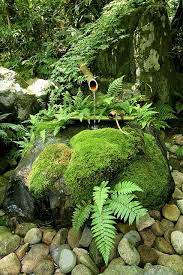 Moss And Stone Basin Japanese Garden Landscape Small Japanese Garden Japanese Garden