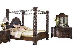 Get great deals on ebay! Ashley Furniture North Shore 4 Pc Bedroom Set Cal King Poster Canopy Bed Dresser Mirror 1 Nightstand Dark Brown Walmart Com Walmart Com