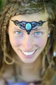 micro macrame necklace choker tiara with chrysocolla etsy micro macrame macrame necklace chrysocolla