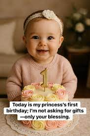 Birthday blessing for baby girl
