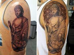 Buddha Flower Of Life And Lotus Tattoo Artist Mike Williams At Leviathan Studios In Baton Rouge La Tattoos Buddha Flower Flower Of Life