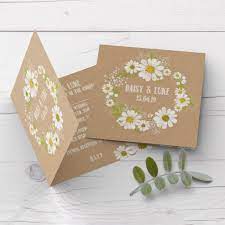 35 Amazing Picture Of Daisy Wedding Invitations Regiosfera Com Daisy Wedding Invitations Kraft Wedding Invitations Wedding Invitations Rustic