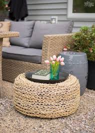 Glue the ends of the rope and let it dry completely. Make A Recycled Tire Ottoman The Diy Mommy