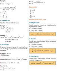 Potenciacion Radicacion Operaciones En Forma Polar Multiplicacion Division Potenciacion Algebra Physics How To Make