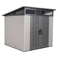Storage sheds provide a home for things that don't belong or fit in the house. Lifetime 8 3 Ft X 8 3 Ft Outdoor Storage Shed
