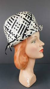 Mr. John-Black & White Straw Hat