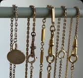 vintage series 13 franken-chains 🧟‍♀️, a lot of vintage watch chains are  way too short to actually wear, so I started extending them with bits and  pieces from other old treasures — dog clips, spring ...