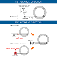 Free registration · technical support · fast shipping Buy T9 Led Circline Light Bulb 8 Inch 1600lm Led Circular Light 13w Clear Cover 6000k Daylight Replacement For Fc8t9 Cw 22 Watt Fluorescent Circular Bulb Fc8t9 Cw Ballast Bypass Required Online At Low Prices In