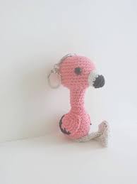 Porte Cles Flamant Rose Peluche Miniature Fait Main Cadeau Etsy Crochet Flamingo Diy Crochet Crochet For Kids