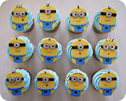 The stand up letters are a fun way to personalize the cake. 26 Minion Cupcake Ideas Baking Smarter