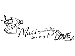 First love may refer to: Musikalische Wandtattoos Music Was My First Love Wandtattoo Musik