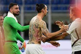 Born 25 february 1999) is an italian professional footballer who plays as a goalkeeper for serie a club milan also as. Zlatan Ibrahimovic And Gianluigi Donnarumma Celebrating At The End Of Milan Juventus At Stadio San Siro On July 7 2020 Photo By Miguel Medina Afp Via Getty Images Rossoneri Blog Ac Milan News