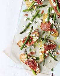 Grilled Asparagus And Parma Ham On Toast Recipe Delicious Magazine Recipe Starters Recipes Grilled Asparagus Recipes