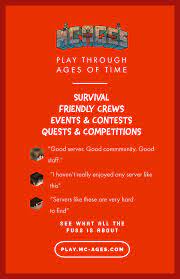 To survive in the game minecraft, you need to build an impregnable dwelling, collect as much food and resources as possible. Mc Ages Friendly Players Survival Stoneblock Join Now Pc Servers Servers Java Edition Minecraft Forum Minecraft Forum