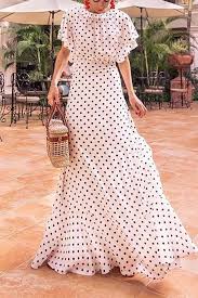 Description Product Name Fashion Round Collar Dot Maxi Dress Brand Name Swankmyway Sku Insf2dbe4c05f4a Gender Women Season Su Maxi Dress Simple Dresses Dresses