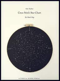 Star Chart For Specific Date Cross Stitch Star Chart The Made Shop