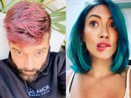 A super simple trick you can do with any colour! Photos Of Celebrities Who Have Dyed Their Hair Different Colors