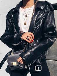 Pinterest Deborahpraha Big Leather Jacket Fashion Street Style Clothes
