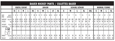 32 systematic hockey pant sizing chart