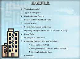 Earthquake Resistant Structure