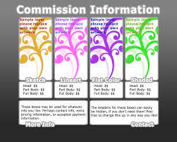 Register and subscribe now to work with legal documents online. Commission Info Template By Zodiacspothole On Deviantart