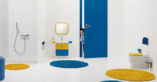 (be sure your hamper includes a lid to lock in the stench.) Kids Bathroom Decorating Ideas