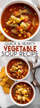 Easy Vegetable Soup The Salty Marshmallow Recipe Easy Vegetable Soup Vegetable Soup Recipes Easy Soup Recipes