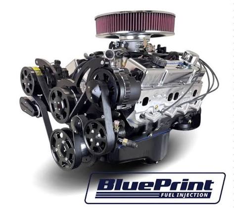 BluePrint Engines SBC 383 Crate Engine w/ EFI Dressed w/Pulley Kit BP38318MPFIKB