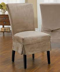 Protect An Armless Chair From Dents Dings And Pet Dander Using This Durable Furniture Cover Slipcovers For Chairs Dining Chair Slipcovers Dining Chair Covers