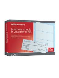 You can only apply for an office depot credit card online. Office Depot Brand Business Check Refill Pack 1 Part Pack Of 300 Office Depot
