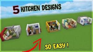 5 easy kitchen designs minecraft