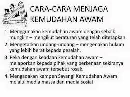 Menghargai kemudahan awam yang disediakan dengan menggunakannya dengan baik. Facebook