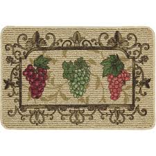 Grape wall decorations | grape wall vase. Mainstays Nature Trends Grape Bunches Printed Kitchen Mat 18 X 30 Walmart Com Walmart Com