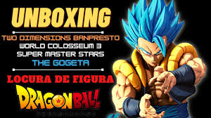 UNBOXING The Gogeta Two Dimensions Banpresto World Colosseum 3 Super Master  Stars Dragon Ball Super - YouTube