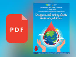 Maka saya tambahkan kotak merah dibagian bawah kalimat datang donasikan darahmu. Poster Hari Donor Darah Sedunia 2020