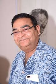 Penny Patel, Sanjeev Patel during a solo show of Recent Monochrome by  Master Akbar Padamsee, presented by Priyasri Art Gallery in Mumbai