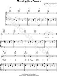 Morning has broken chord sequences automatically extracted by analyzing the morning_has_broken.mid midi file. Cat Stevens Morning Has Broken Sheet Music In C Major Transposable Download Print Sku Mn0105426