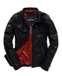 Superdry Real Hero Leather Biker Jacket Leather Jacket Men Leather Jacket Mens Jackets