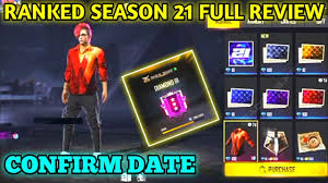 The free fire ranked season 21 will end on july 2 as mentioned above, free fire's ranked season 21 began today. Ranked Season 21 Confirm Date Free Fire Rank Season 21 Full Review Free Fire Rank S21 Rewards Youtube