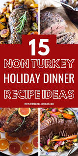 The centerpiece of contemporary thanksgiving in the united states and in canada is a large meal, generally centered on a large roasted turkey. 15 Holiday Alternatives To Turkey Holiday Dinner Recipes Vegetarian Christmas Dinner Christmas Food Dinner