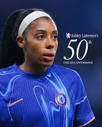 Ashley Lawrence 50th appearance for Chelsea women