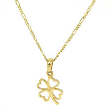 Gold 14k Four Leaf Clover Womens Necklace 14k Solid Yellow Etsy Womens Jewelry Rings Four Leaf Clover Necklace Yellow Gold Necklaces