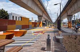 丹德农铁道线性公园dandenong railway linear park aspect studios 澳派景观设计工作室 linear park landscape architect architect