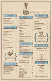 Here, we prepare your meal to your liking. The Village Kitchen Menu From Brandcory Menu Design Restaurant Menu Design Food Menu Design