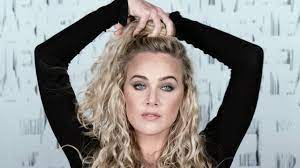 Curly Hairstyles Tutorial Half Top Knot For Long Curly Hair Featuring India Batson Curly Hair Styles Long Curly Hair Curly Hair Tutorial