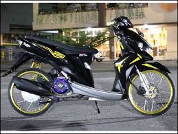 Mio j, jarang modif striping motor matic ini… akhirnya fia fb motoblast, masbrai maulana indra request untuk striping ala 50th anniversary wgp, yo wes langsung coret coret via sotoshop, nah. 17 Konsep Modifikasi Mio Soul Gt Terbaru 2020